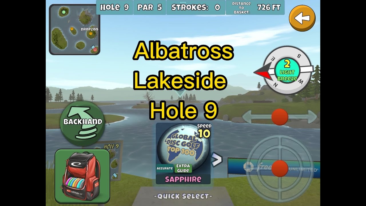 Lakeside, Hole 9, Albatross Disc Golf Valley YouTube