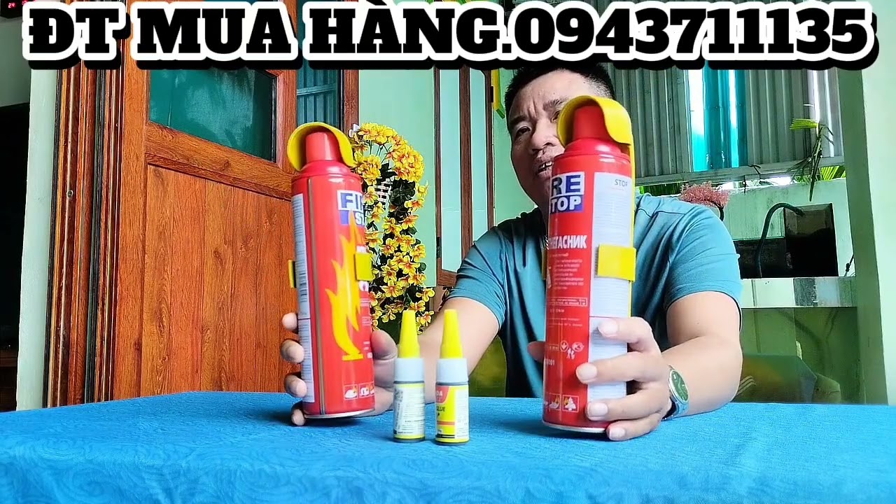 HƯỚNG DẪN XỬ DỤNG BÌNH XỊT CỨU HOẢ MINI TRÊN Ô TÔ VÀ CHO MỌI GIA ĐÌNH AN TOÀN 