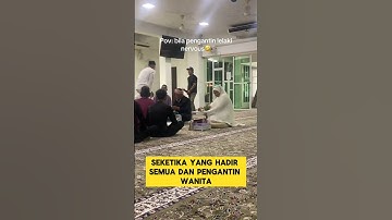 momen lucu ketika sangking grogi nya sarung pengantin pria melorot ‼️‼️ #ngakak #lucu #kocak #nikah