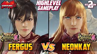T8 SEASON 2 – FERGUS (Asuka) vs NEONKAY (Jun) – Tekken 8 High Level Gameplay