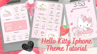 Hello Kitty iPhone Theme Tutorial // كيفية تغيير ثيم الايفون لسانريو screenshot 1