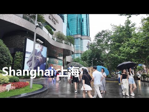 Shanghai, الصين | Huaihai Road | جولة مشي 4K