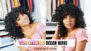 GAME CHANGER! EASY BRAIDLESS CROCHET WIG TUTORIAL || TOYOTRESS OCEAN WAVE HAIR screenshot 3