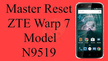 Factory Reset ZTE Warp 7 Model N9519 | Hard Reset ZTE Warp 7 | NexTutorial