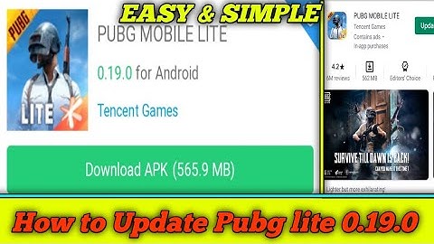 How To Update Pubg Mobile Lite 0.19.0 | Best easy and Simple Method to Update 🔥🔥