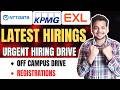 KPMG , NTT Data , EXL Off Campus Job Drives | Latest Hirings For Freshers | New 2025, 2024 Batch