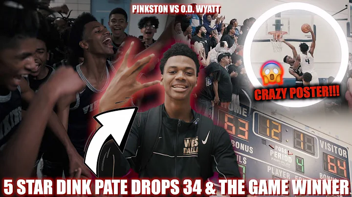 5 STAR GUARD Dink Pate Drops 34 & GAME WINNER In T...