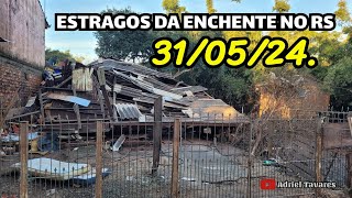 31/05/24. ESTRAGOS DA ENCHENTE NO RS  ACIDENTE DE TRENS