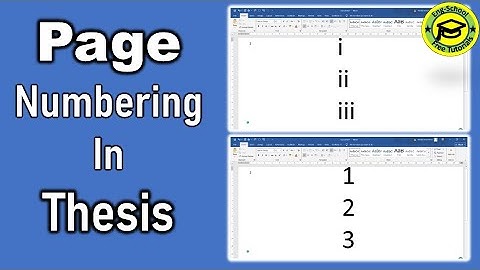 How to insert two different page numbering format in the same Word document|page numbering in Thesis