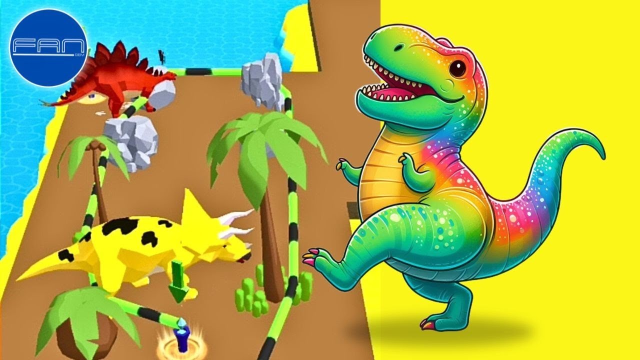 Level Up in Dino Rope Hunter - Dinosaur island - YouTube