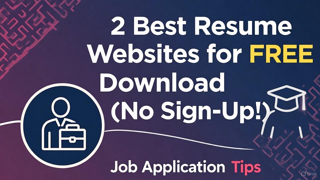 2 Best Resume Websites for FREE Download