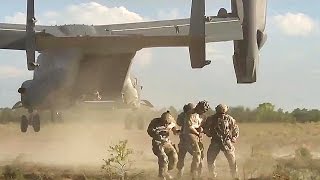U.S. & Chilean Military In CV-22 Infiltration & Exfiltration