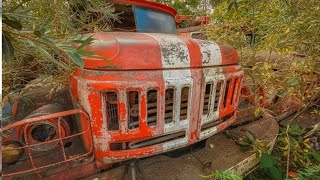 В кустах бывшего советского завода были найдены пожарные машины ЗиЛ