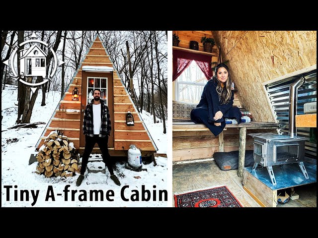 Tiny A-Frame Cabin Built In 7 Days For Cheap! Off-Grid Oasis - Youtube