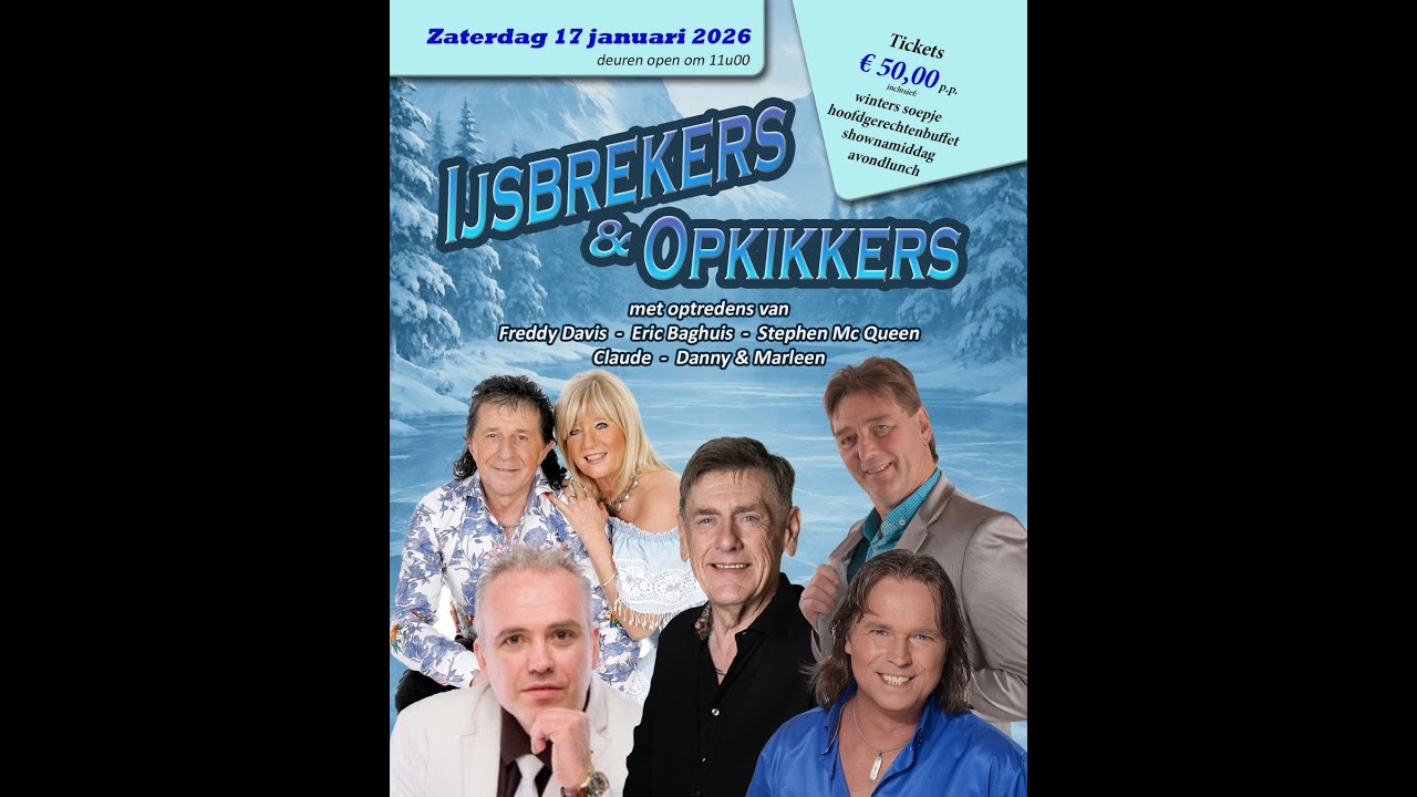 Volledig Show Ijsbrekers en Opkikkers in de Kaasboerin op 17- 01 -2025