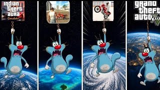 Can OGGY Survive a Space Jump in Indian GTA Games😱| AZ INDIAN GAMERZ screenshot 4