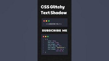 Text Glitch Effect using CSS | #shorts