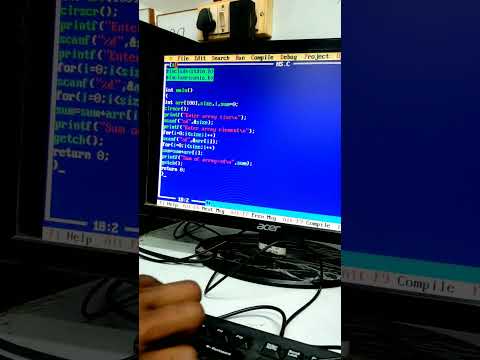 Add arrays numbers in c language #coding #shortvideo #shorts #viral #programming