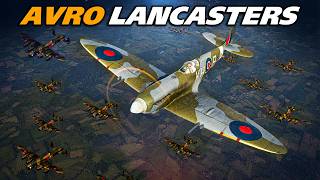 Avro Lancasters Raid On Germany Freya EWR | Spitfire LF Mk. IX | Digital Combat Simulator | DCS |