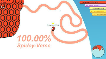 Paper io 2 [Spider-Man] Map Control: 100.00% Into the Spider-Verse