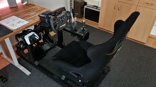 Alu Sim Rig Cockpit günstig selber bauen, Vorstellung Fanatec Equipment und Rennsitz für Simracing