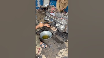 Truck engine piston ring replacement #shortvideo #shortsfeed