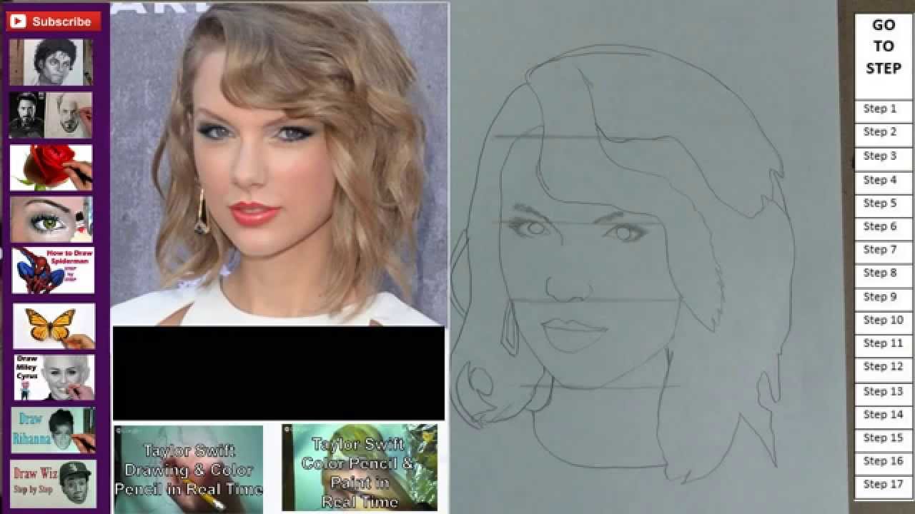 ⁣YouDraw: How to Draw Paint Taylor Swift Step By Step