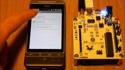 Chibi arduino and DomoticHome - Home automation with Android device