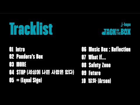 j-hope 'Jack In The Box' Tracklist