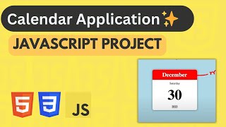Build Calendar Using HTML CSS and JavaScript