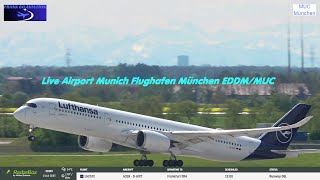 Live Flughafen München Airport Munich (EDDM\/MUC) #livestream #planespotting #live