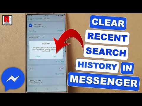 How To Clear Recent Search History In Messenger