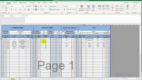 Create single phase panel schedule (SCH1) Lisp