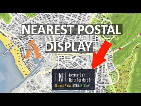 Colorful Map With POSTALS and Nearest Postal UI!