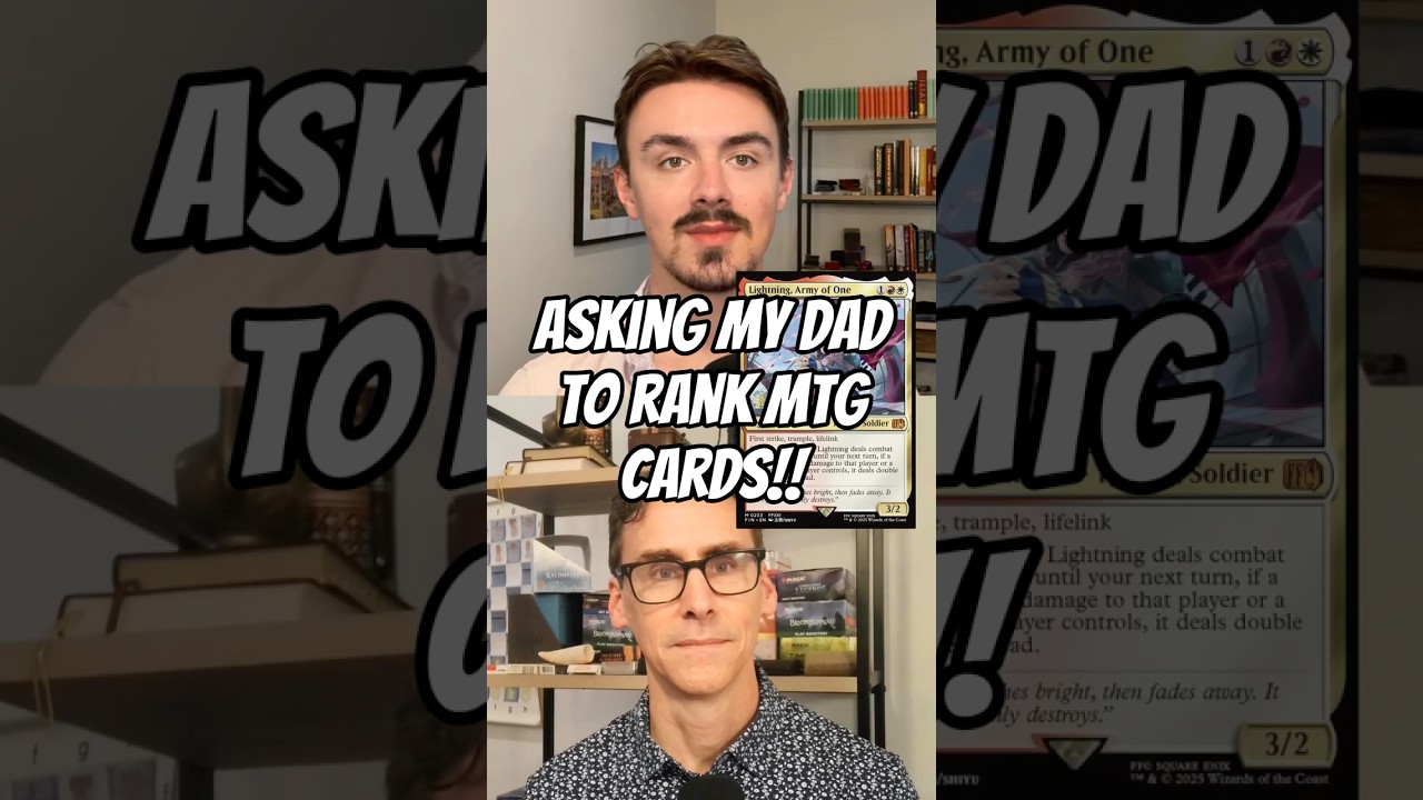 Making My Dad Analyze MTG Cards - Lightning Army of One
