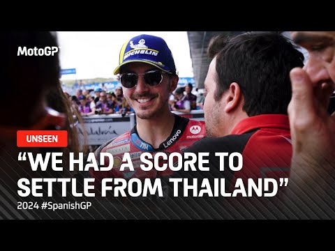 Видео: Bagnaia's post-race chats with Rossi, the Ducati bosses and more 