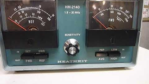 HEATHKIT  HM2140  SWR WATTMETER,  HM2140 HF  SWR Power  UNIT WITH 2 METERS