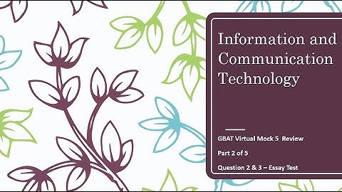 ICT Q&A Part 2 of 5 (Essay Test) - BECE 2020 Virtual Mock 5 Review - Questions and Answers