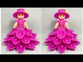 DIY FOAM KI GUDIYA SAJANE KA NAYA TARIKA /FOAM DOLL DECORATION IDEA /FOAM CRAFT /DOLL DECORATION