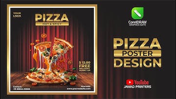 How to make Professional Pizza 🍕 Poster Design | CorelDraw Tutorial |  @jawadprinters
