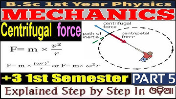 Centrifugal Force|BSC|1ST YEAR PHYSICS|+3 1ST YEAR|1ST SEM|PHYSICS(H)|GE-1|Unit-1|CBCS|PART-5