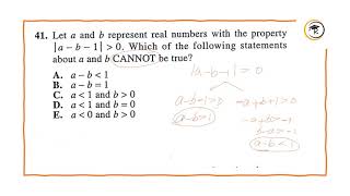 Math ACT B05 Question 41