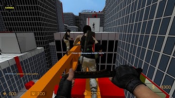 ZOMBIE ESCAPE ROUND ON COUNTER-STRIKE: SOURCE, MAP: ZE_MIRRORS_EDGE, LEVEL 4, CSS