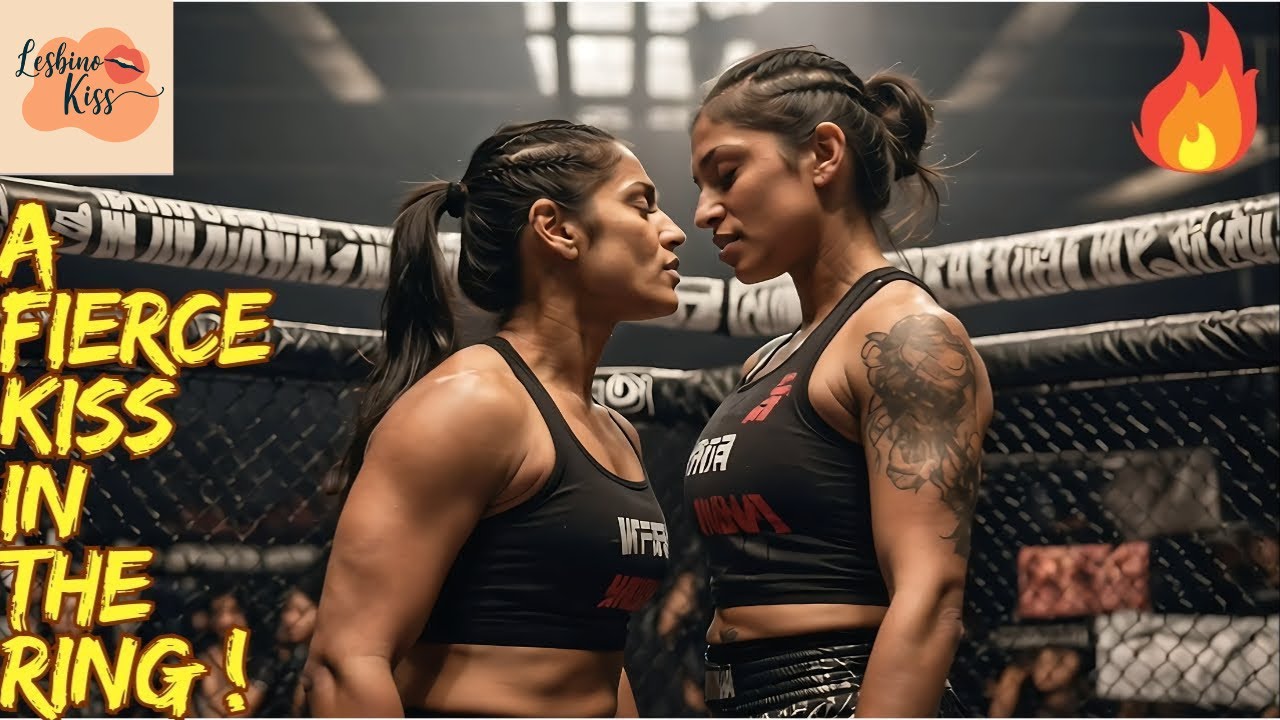 Unexpected Moment of Emotion Between Women MMA Fighters | Heartfelt Hug & Kiss in the Cage