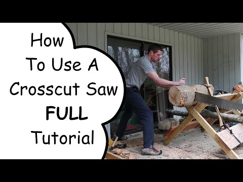 How To Use A Crosscut Saw - FULL Tutorial