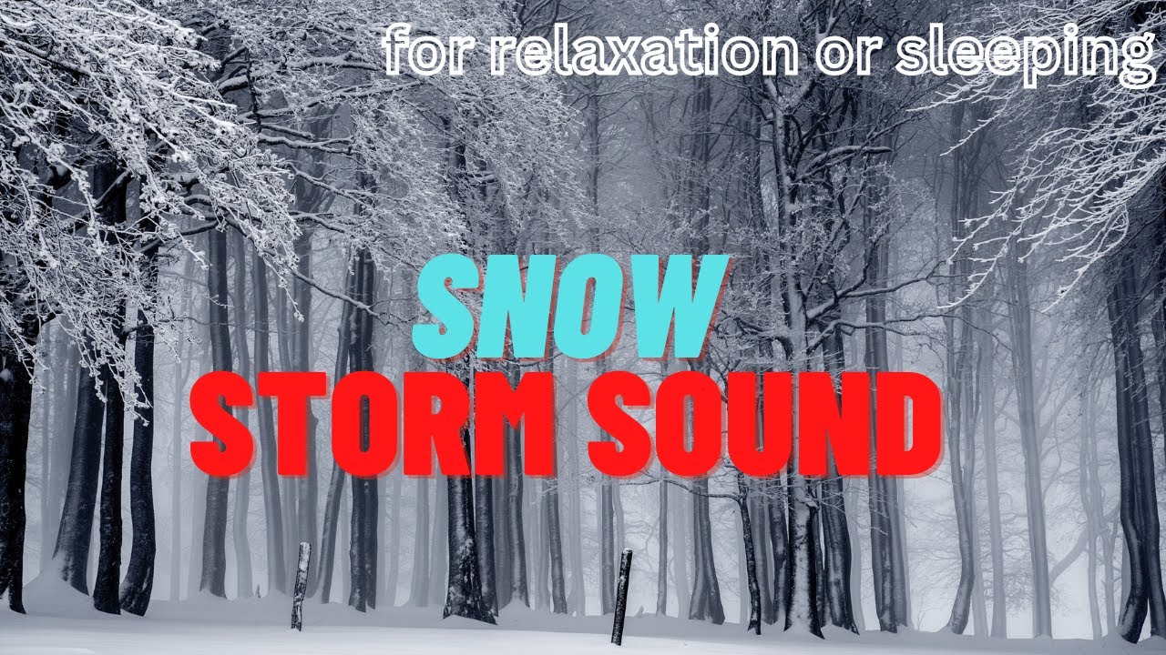 💨 Snow Storm Ambience with Cold Arctic Howling Wind Sounds for ...
