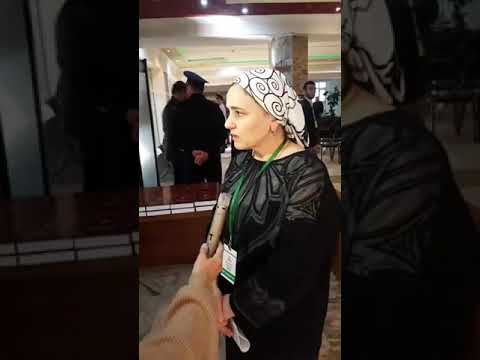 Матиева Анжела отвечает корреспонденту телевидения РИ