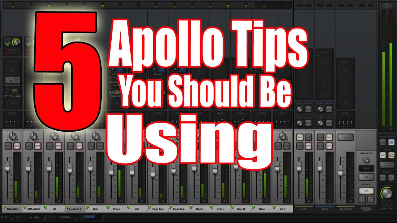5 UAD Apollo Console Tips You Should be Using! YouTube