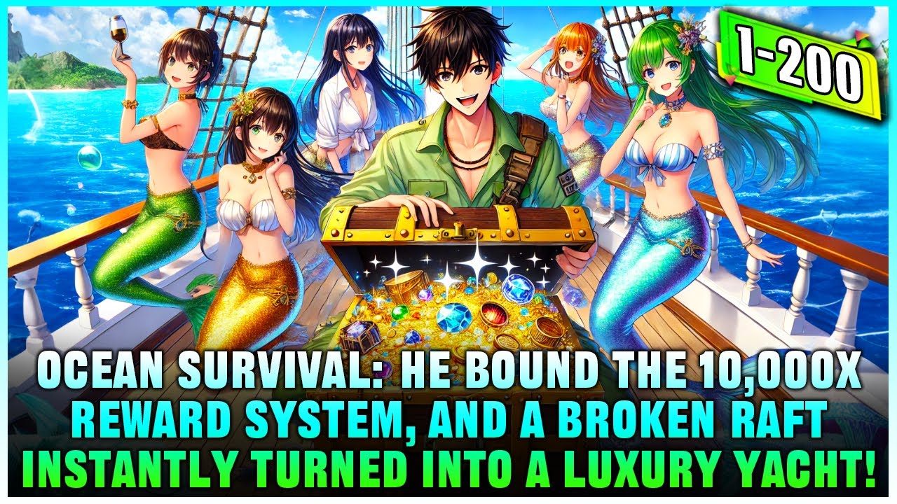He Upgraded the Raft into a Luxury Yacht with the 10,000x Reward System and Awoke the Mermaid Queen!