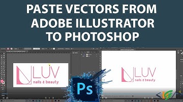 How to Paste Vectors from Adobe Illustrator to Adobe Photoshop | Copy Vectors in Photoshop